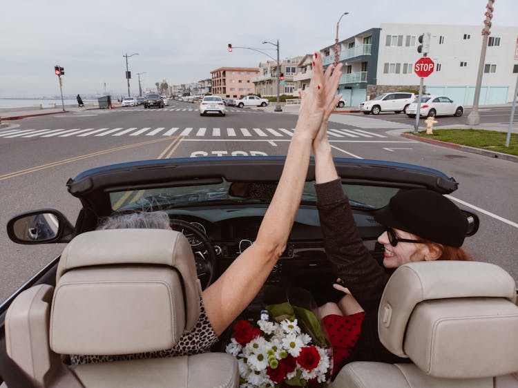 Two Women In A Car