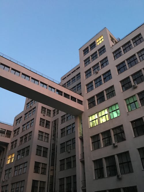 Facade of Derzhprom Building, Kharkiv, Ukraine 