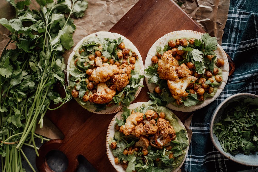 Vegan Tacos with Avocado Cream