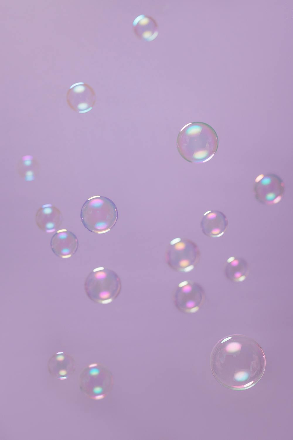 Bubbles on Purple Background · Free Stock Photo