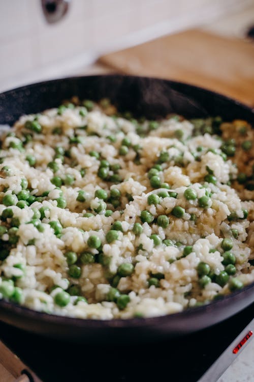 Free Cooked Edamame Bean Risotto Stock Photo