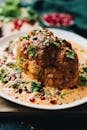 Free stock photo of baked cauliflower, beef, cauliflower
