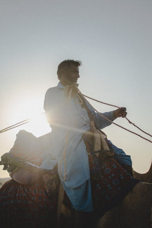 Man Riding a Camel