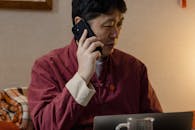 A Man Having a Phone Call