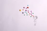 Cute Illustration with Bubbles