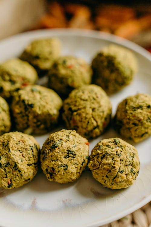 Free Homemade Falafel on Plate Stock Photo