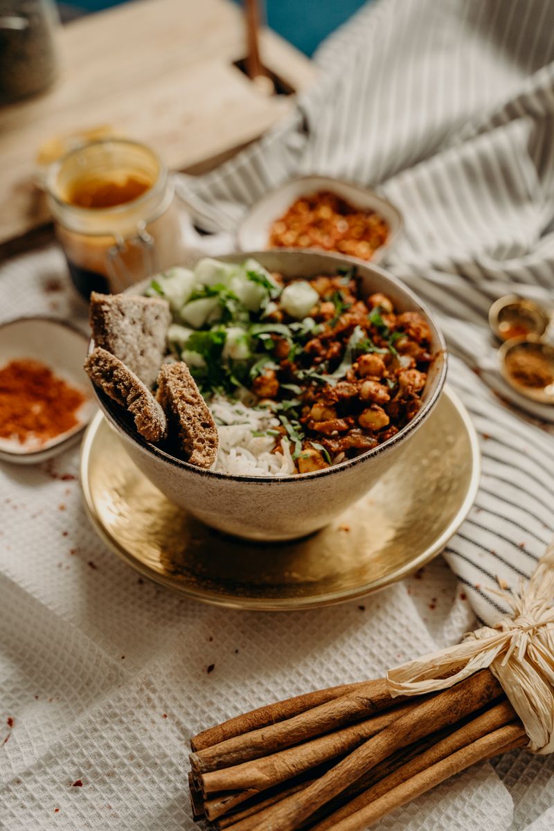 Chickpea chaat
