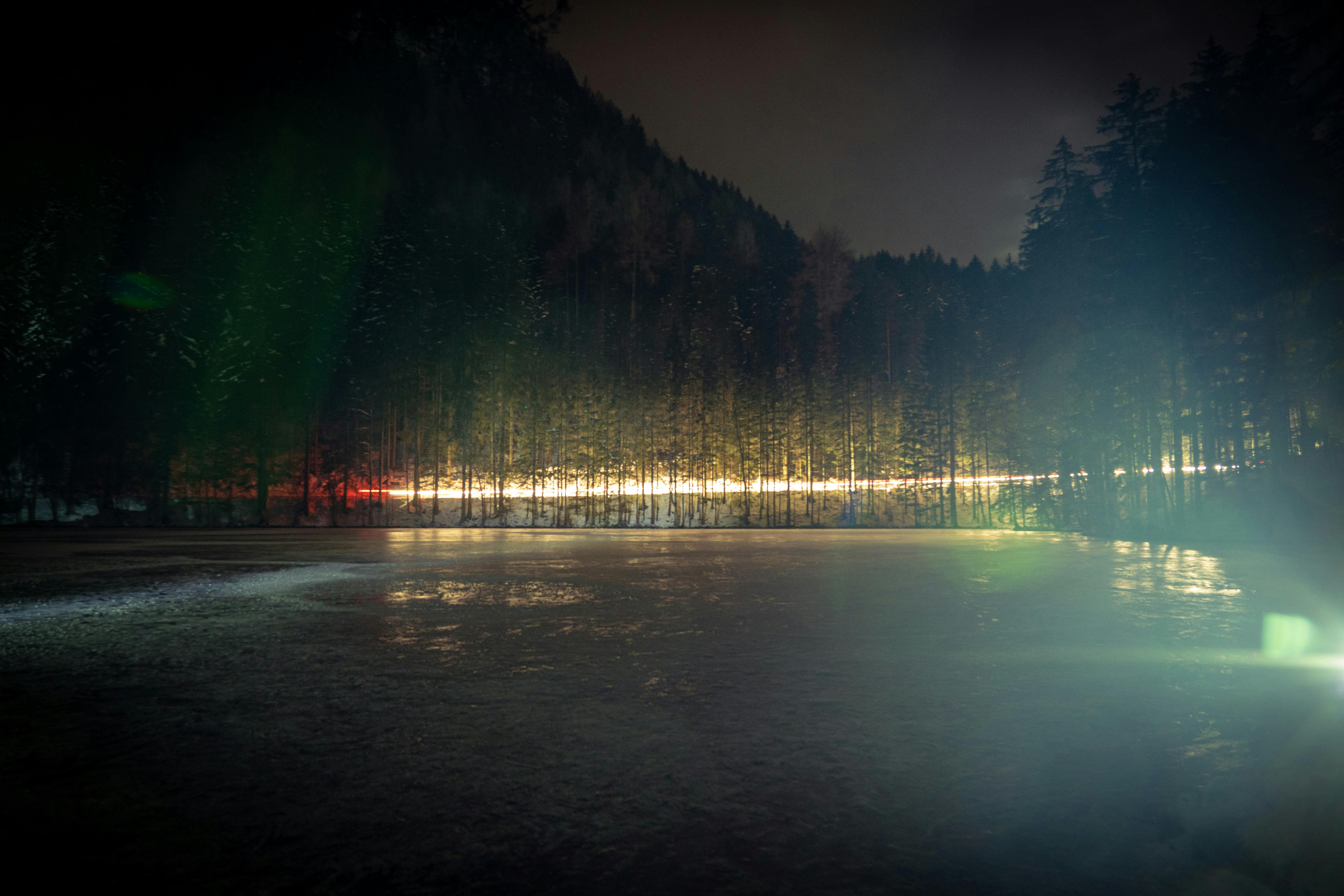 Artist sculpting a puppet head on a workbench with tools around
