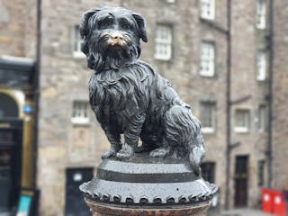 Greyfriars Bobby Monument in Edinburgh