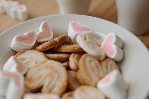 Základová fotografie zdarma na téma cookies, mělké zaměření, sušenky