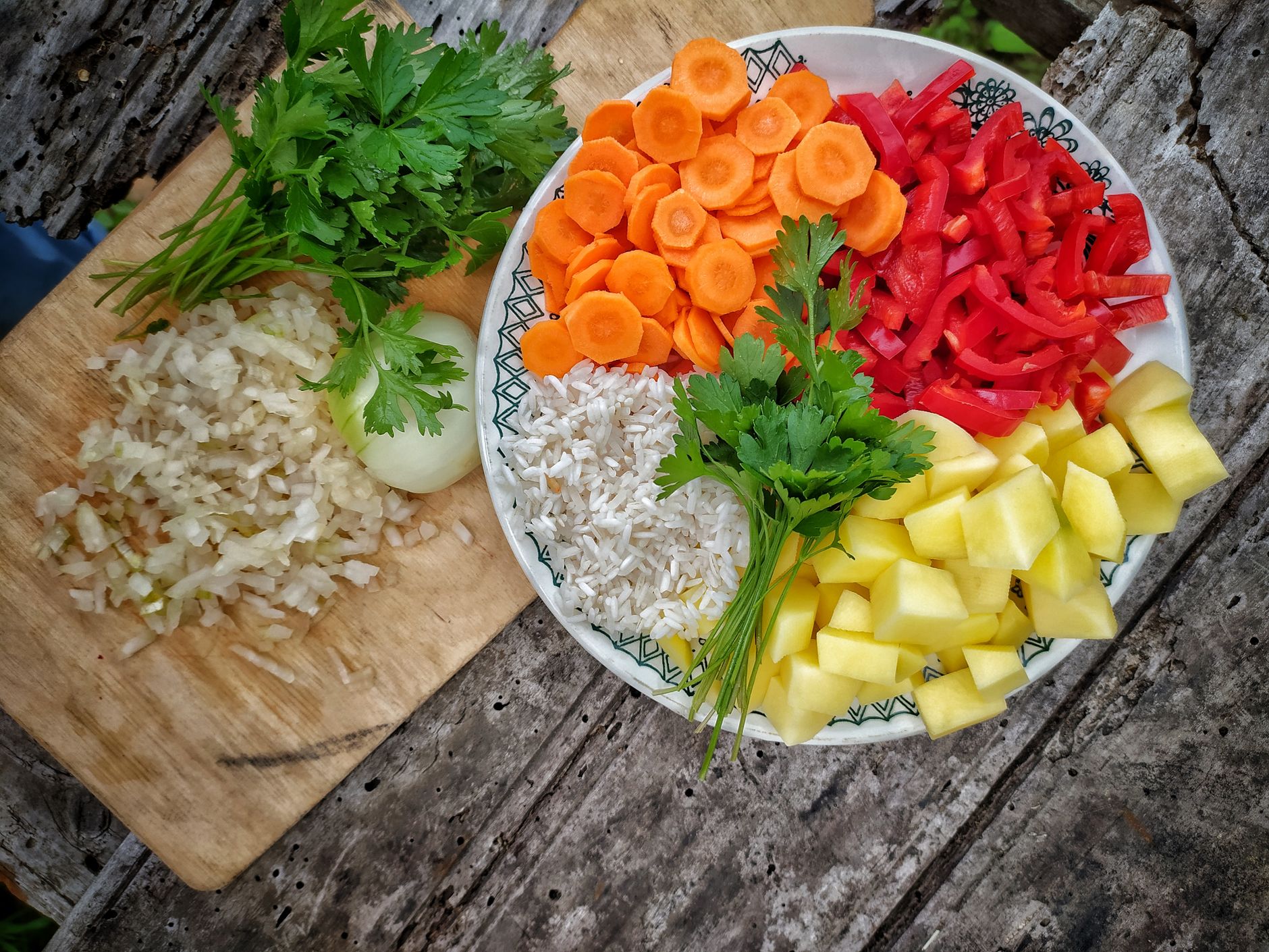 Kabaklı Havuçlu Köz Pilavı