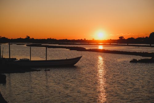 Free stock photo of boat, lagoon, nature Stock Photo