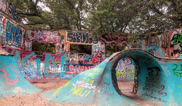 Skatepark in Graffiti