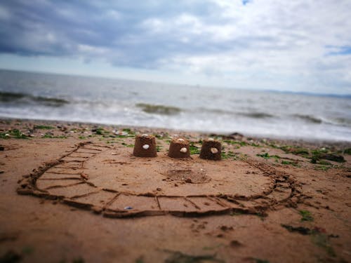 Free stock photo of beach, sand, sand castle