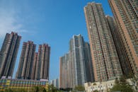 Condominiums Under Blue Sky