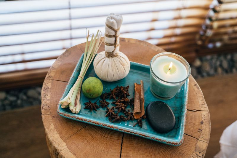 Aromatherapy oils used at a luxury wellness spa in Gurugram