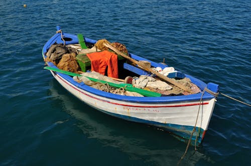 Garbage on a Fishing Boat