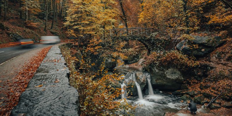 La cascada del Schiessentümpel, en el sendero del Mullerthal