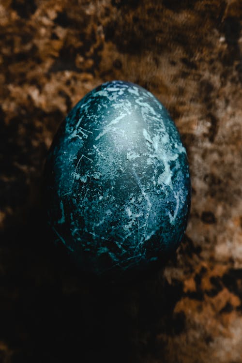 Close-up Photo of a Dyed Egg