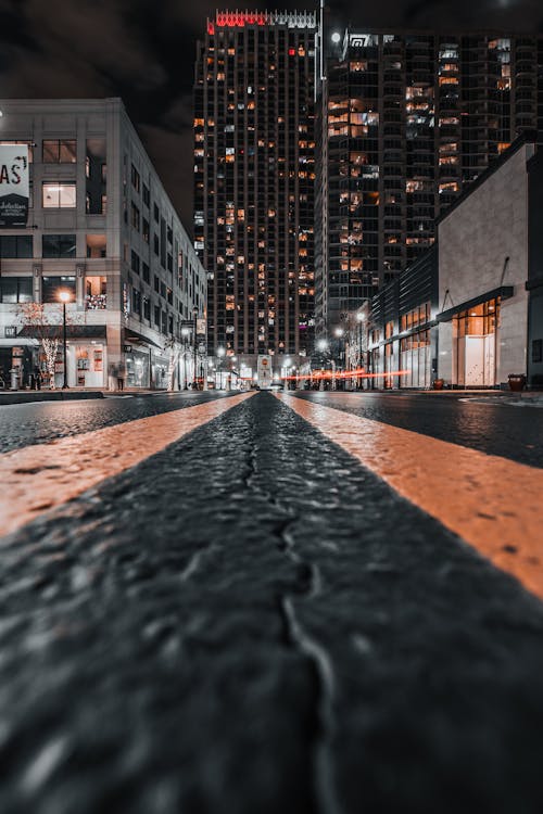 Low Angle Photography of Asphalt Road