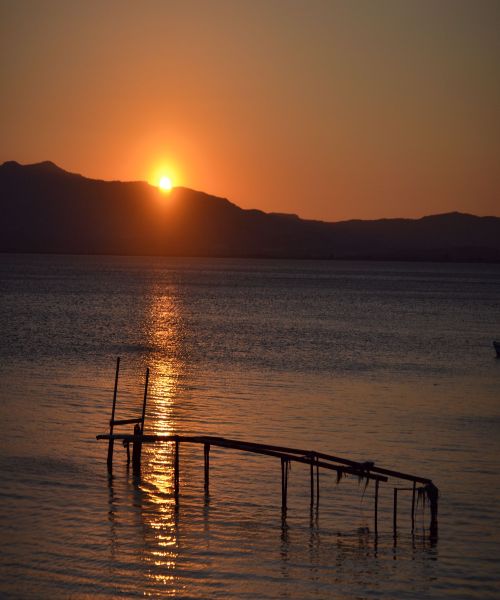 Free stock photo of evening sun, mediterranean, sea Stock Photo