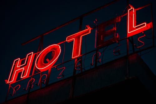 Neon Hotel Signage