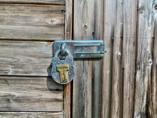 Door With Padlock