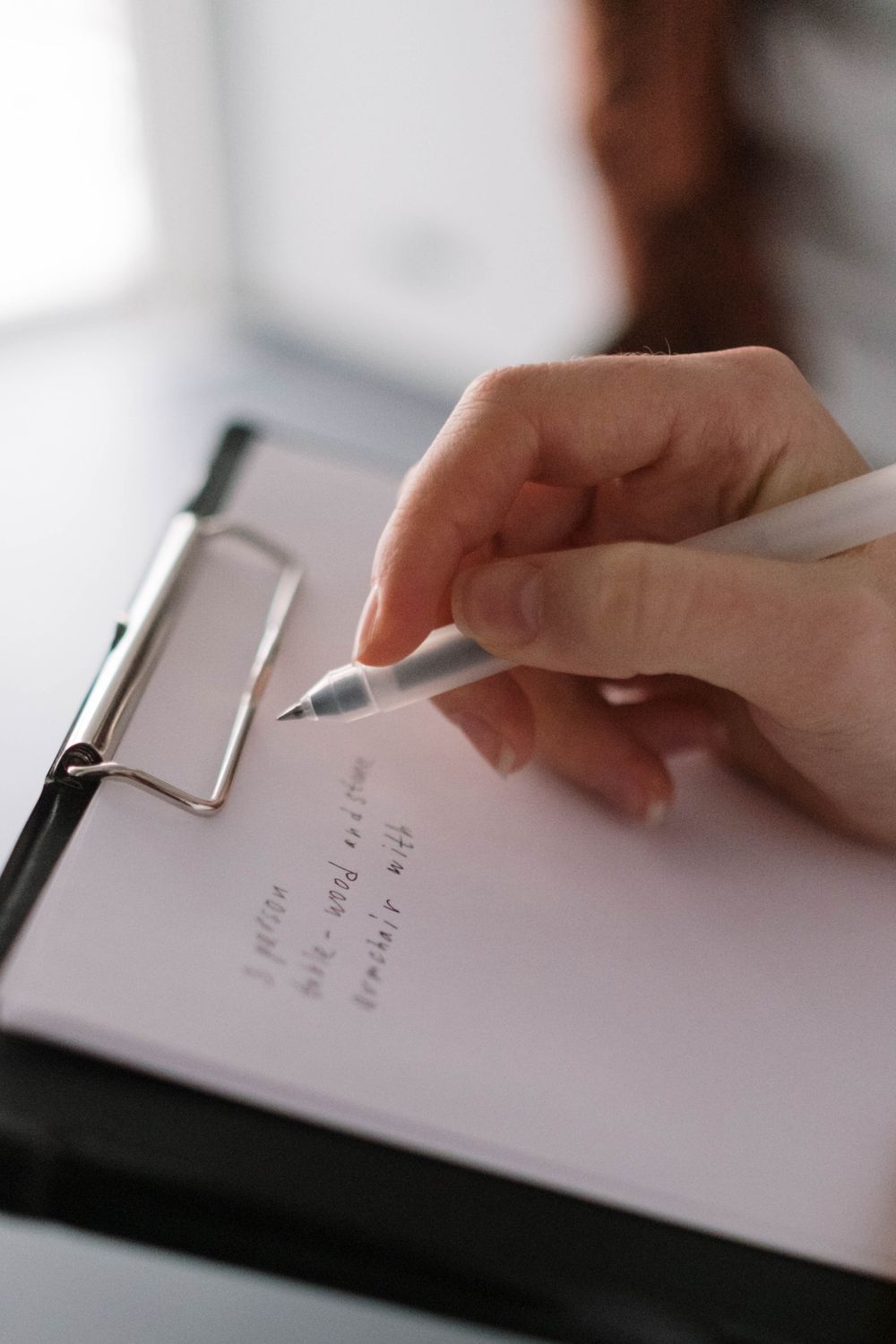 Handwritten Notes on Paper · Free Stock Photo
