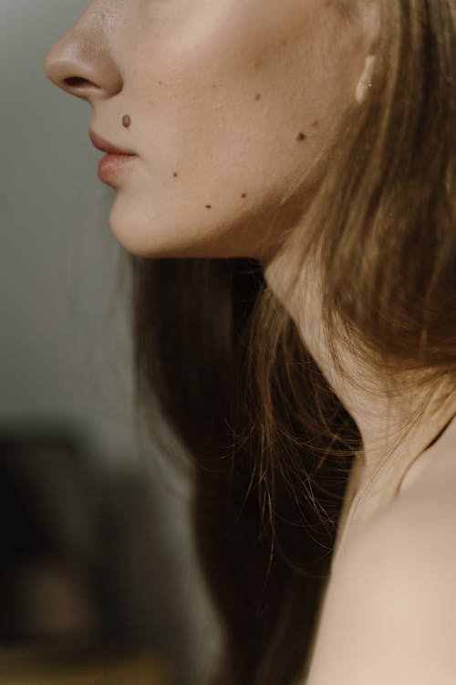 Closeup of a person's neck