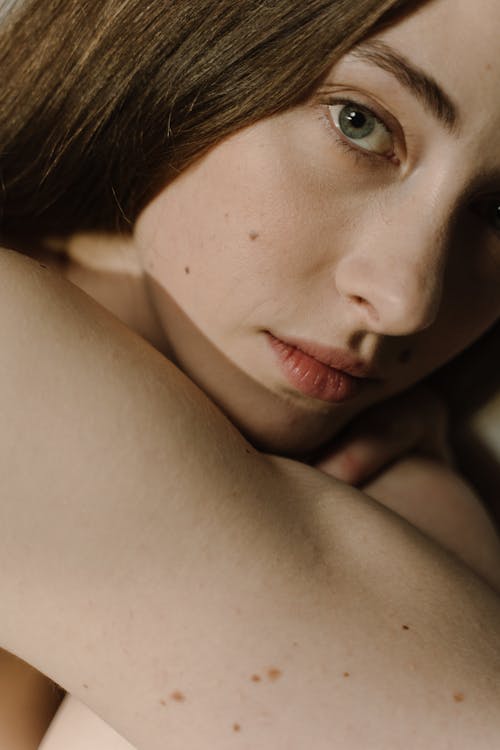Free Close-up Photo of Woman's Beautiful Face  Stock Photo