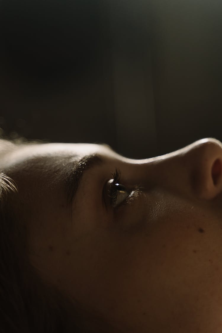 Close-up Of A Young Womans Eye