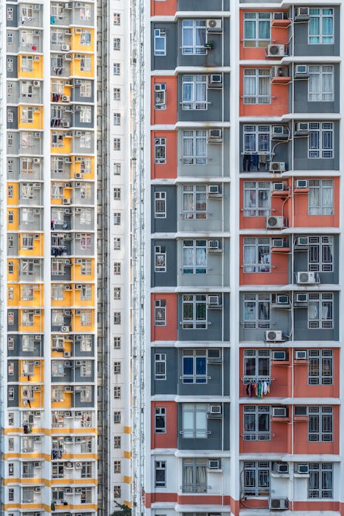 Foto stok gratis apartemen, Arsitektur Asia, balkon