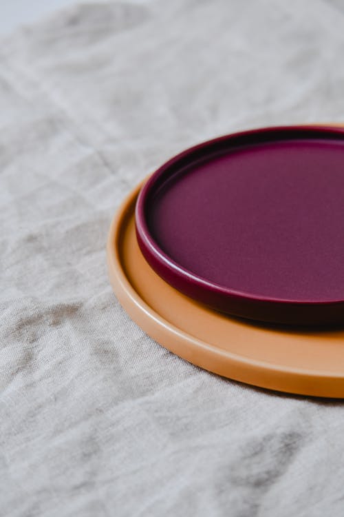 Purple and Orange Plate