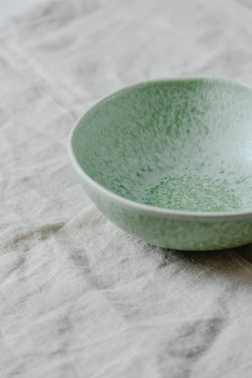Free Green Ceramic Bowl in Close Up Photography Stock Photo