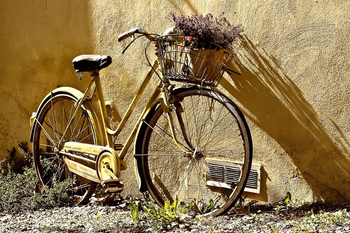 Yellow Mamachari Bike Free Stock Photo Yellow Mamachari Bike Free Stock Photo