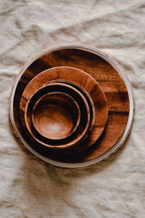 Pile of Olive Wood Kitchenware