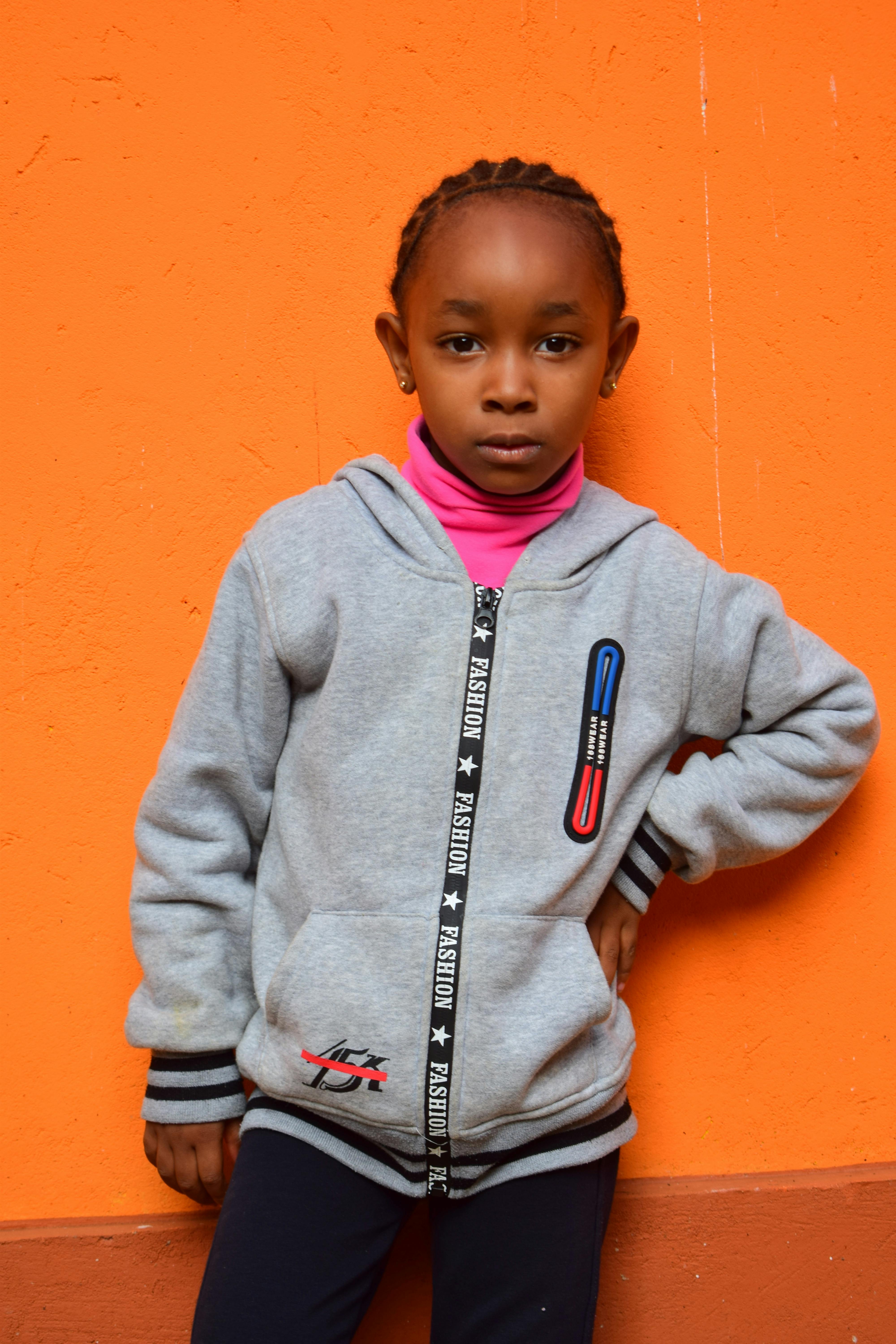 A Girl in Gray Hoodie · Free Stock Photo