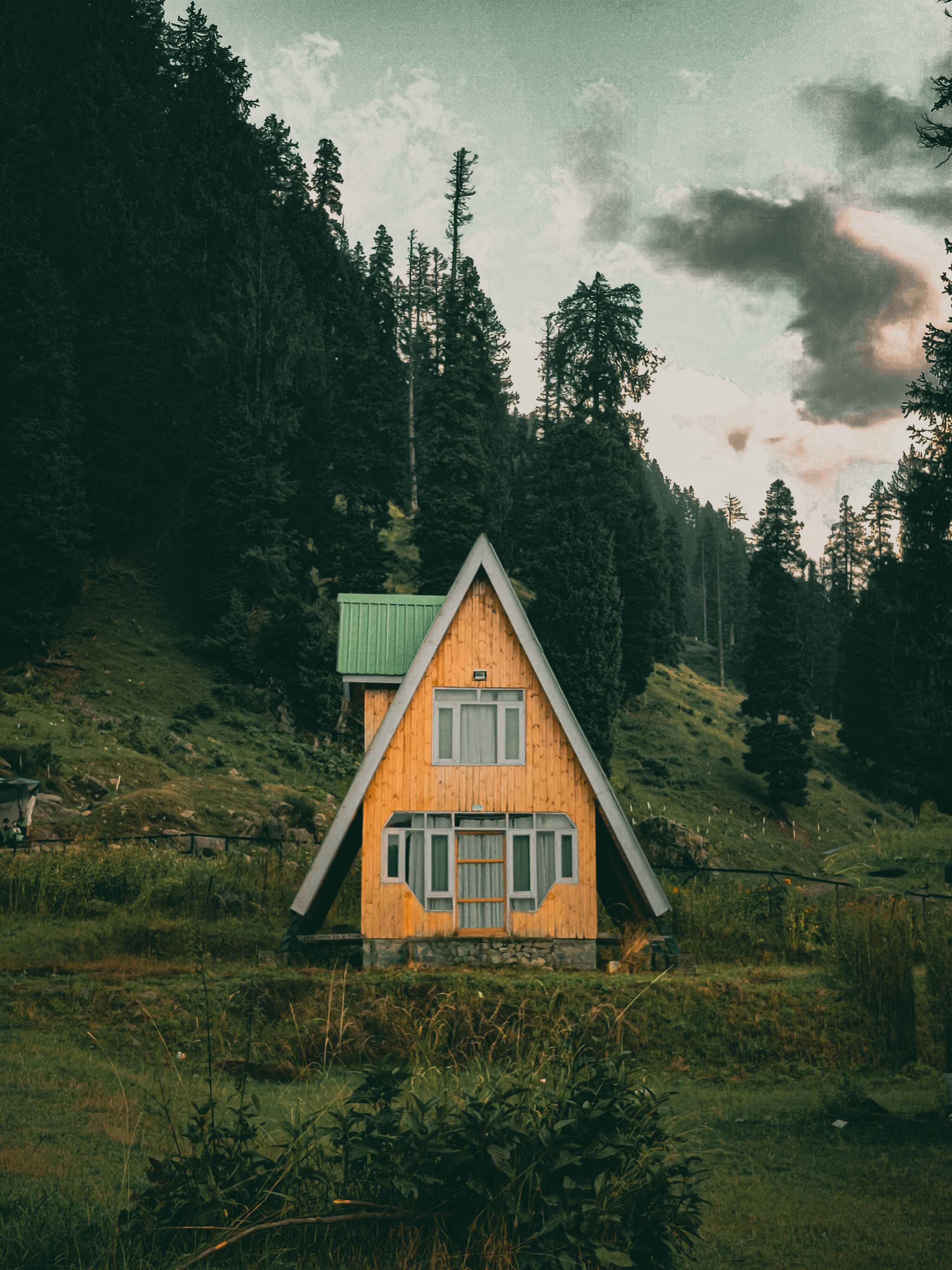 Wooden House near Green Trees · Free Stock Photo