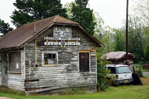 Wooden Building Near the Green Trees