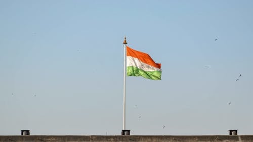 Foto stok gratis bendera, India, langit biru