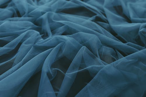 Sheer Blue Fabric