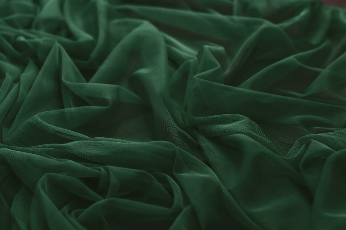 Sheer Green Fabric · Free Stock Photo