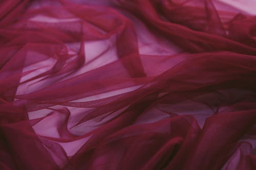 Sheer Red Fabric