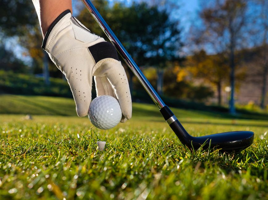 Professional services | Premier Private Rides Holly Springs Resort Golfer tees up golf ball