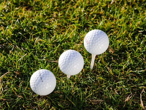 Gratis stockfoto met detailopname, golfballen, gras