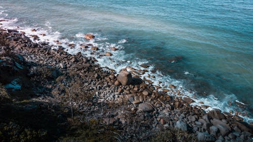 岩石, 岩石的, 岸邊 的 免費圖庫相片