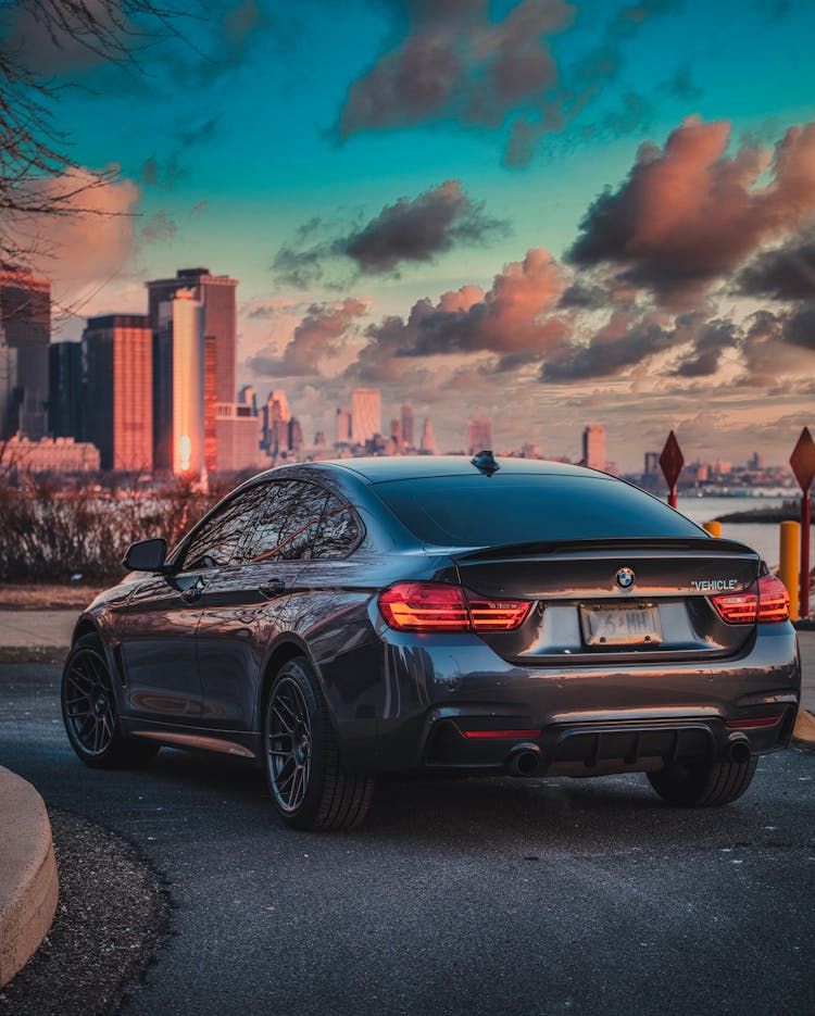 Black Bmw M3 Coupe On Road