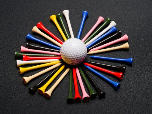 Gratis arkivbilde med golf tees, golfball, idrett