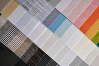 Blue White and Black Plaid Textile