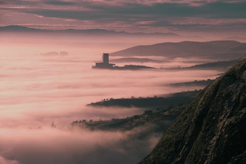 Foto stok gratis awan, bentangan awan, berwarna merah muda